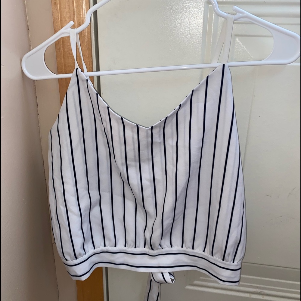 Marshall’s stripped open back tank top! Bow on the back.